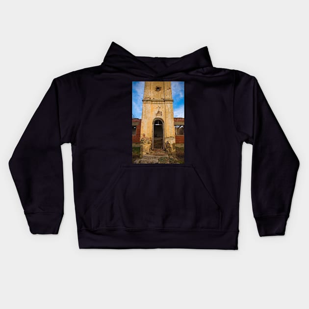 Derelict Chapel in Donje Kusonje Kids Hoodie by jojobob